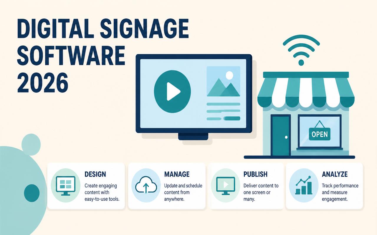 Digital Signage Software for Retail and Hospitality in 2026