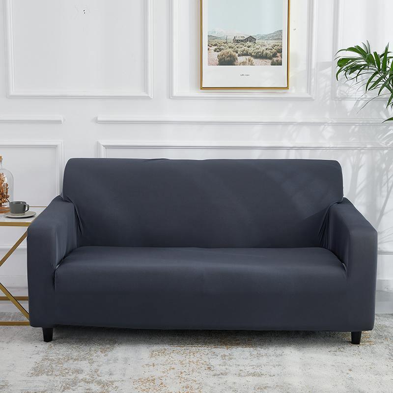 Clay grey adaptable couch cover with a soft micro-fabric texture.